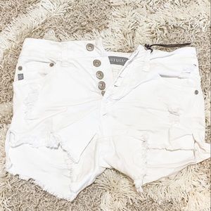XS - NWOT - White denim shorts from Just USA